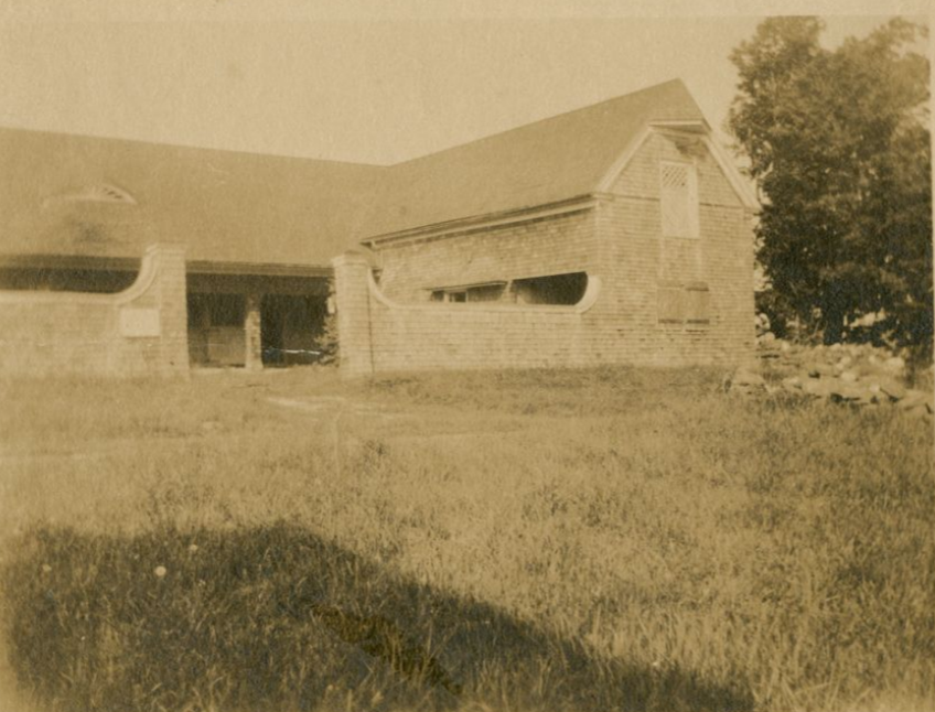 Picture of  the coach house at Whitney's October Mountain estate.