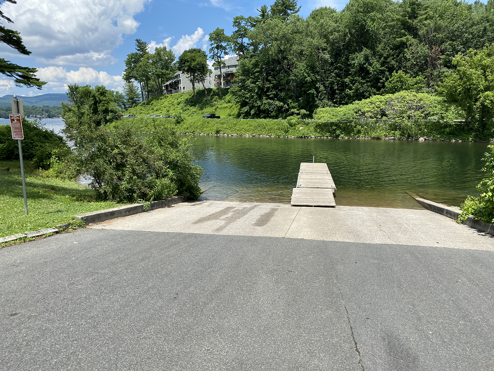 View of the boat ramp at Pontoosuc Lake.